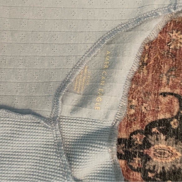 AEO waffle knit cropped tank top - Picture 2 of 2